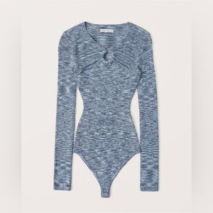 NWT Abercrombie & Fitch O-Ring Cutout Sweater Bodysuit